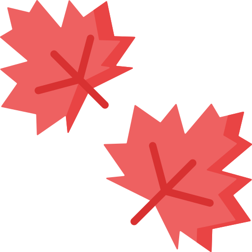 company logo, maple leaf