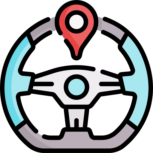 Steering wheel free icon