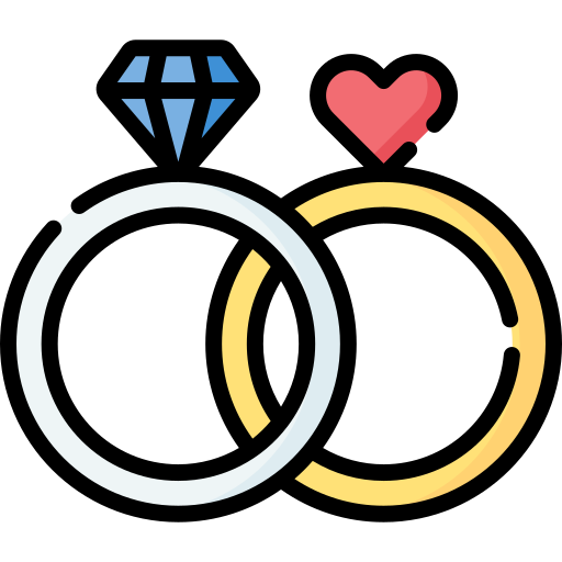 anneaux de mariage Special Lineal color Icône