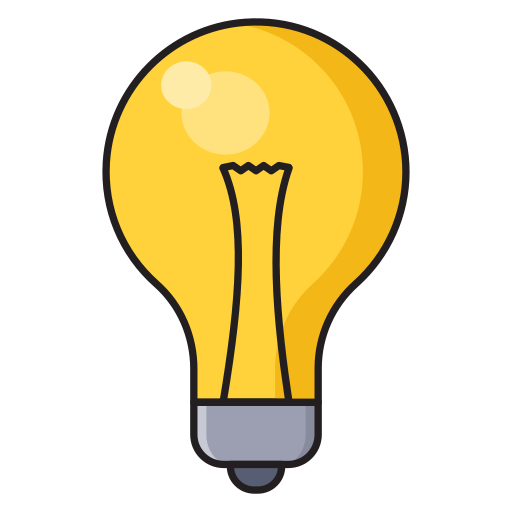 Light bulb Vector Stall Lineal Color icon