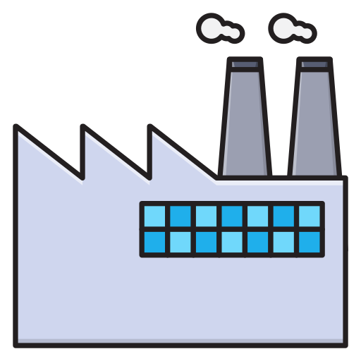 Power plant Vector Stall Lineal Color icon