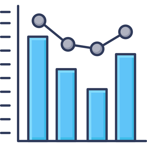 gráfico de barras grátis ícone