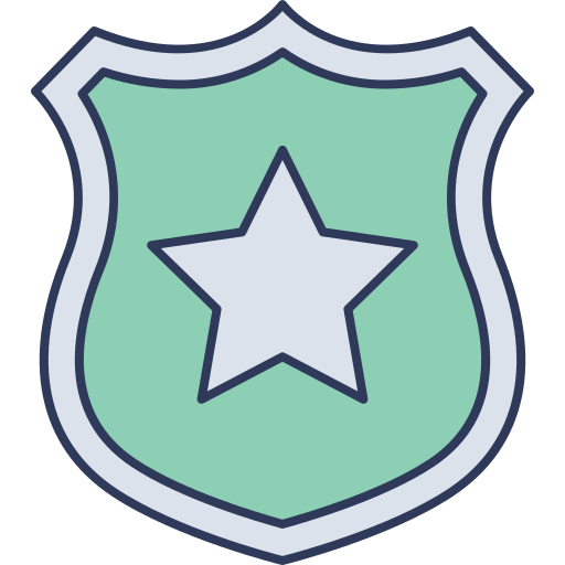 Police badge - free icon