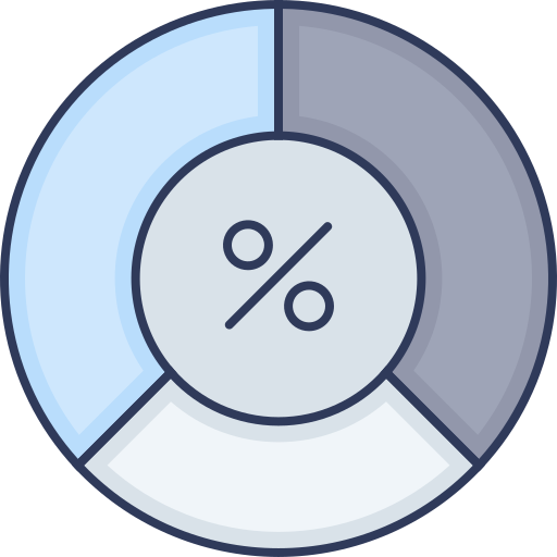 gráfico circular icono gratis