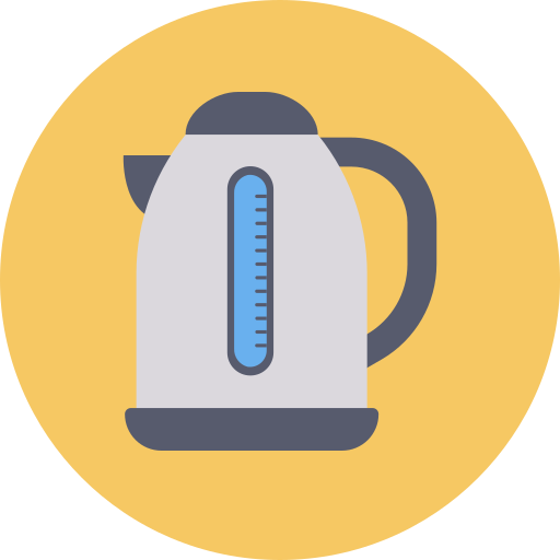 Electric teapot Dinosoft Circular icon