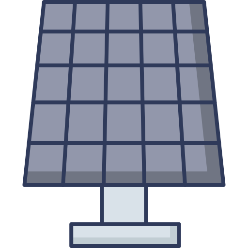 Solar panel Dinosoft Lineal Color icon