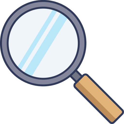 Magnifying glass logo Stock Vector | Adobe Stock