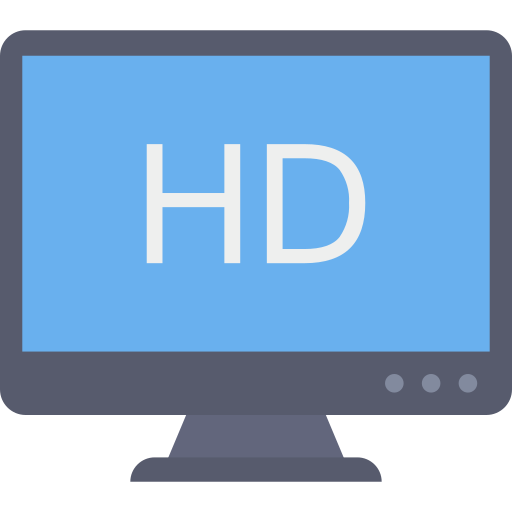 pantalla hd icono gratis