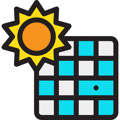 energía solar icono gratis