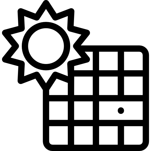 energía solar icono gratis