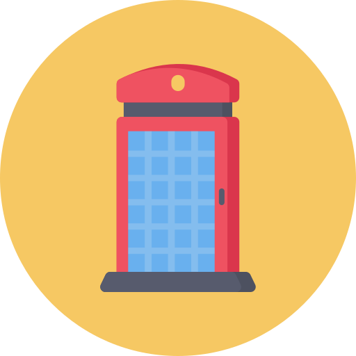 Phone booth free icon