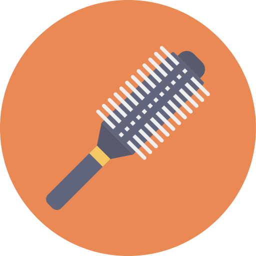 Hair brush Dinosoft Circular icon