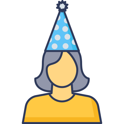 cumpleañera icono gratis