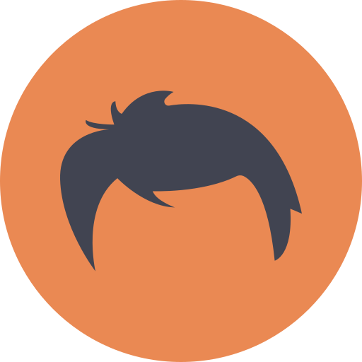 cabello hombre icono gratis