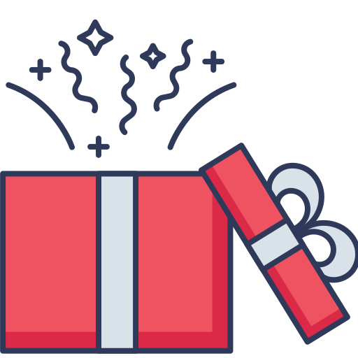 caja de regalo icono gratis