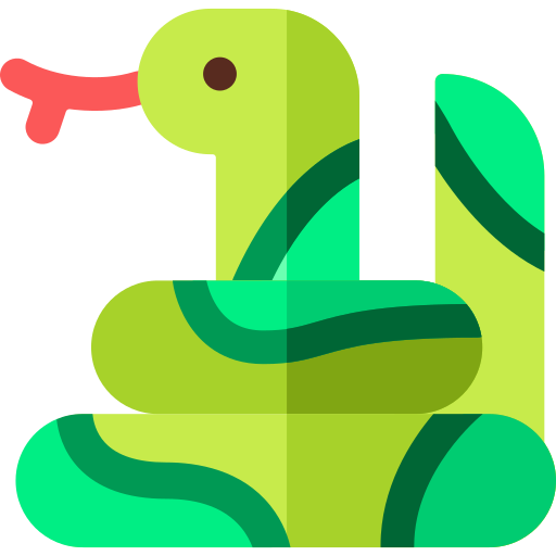 Snake Basic Rounded Flat icon