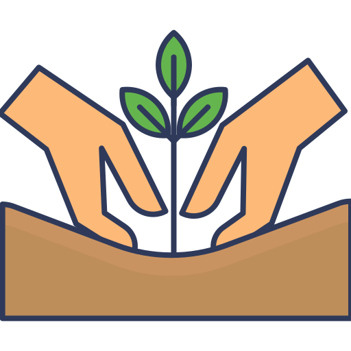 plantando icono gratis