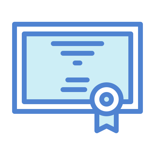 Сертификат бесплатно иконка