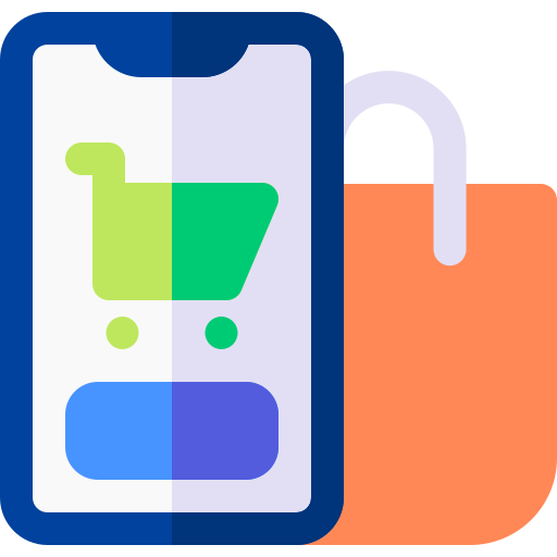 Online shopping Basic Rounded Flat icon