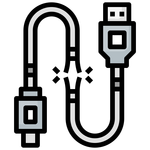 Broken cable free icon