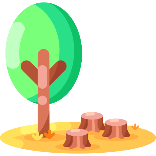 deforestación icono gratis