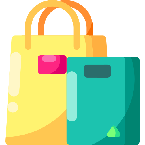 Bag - Free shipping and delivery icons