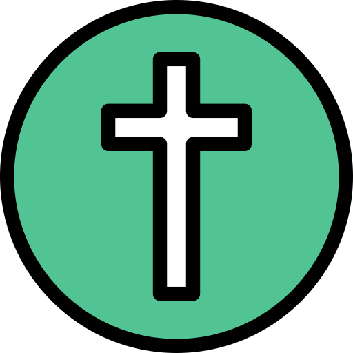 Christianity Vector Stall Lineal Color icon