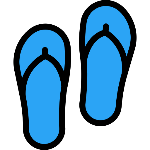 Flip flops Vector Stall Lineal Color icon