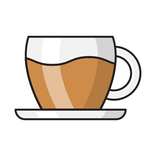 Coffee Vector Stall Lineal Color Icon