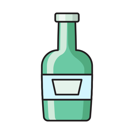 Alcoholic drink Vector Stall Lineal Color icon