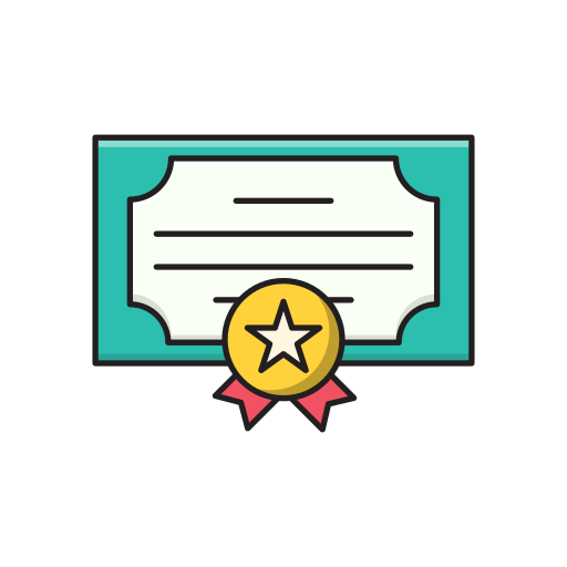 Certificate - free icon