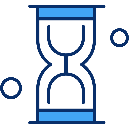 Hourglass Generic Blue icon