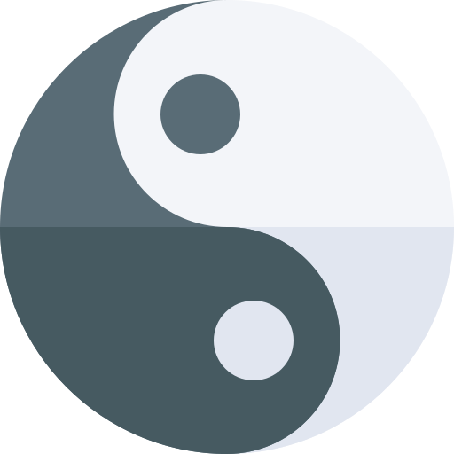 símbolo de yin yang icono gratis