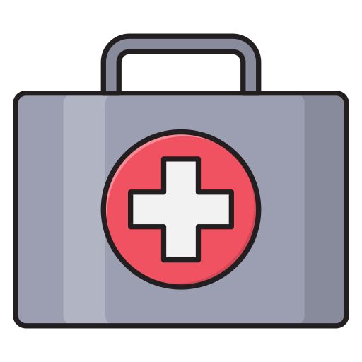 First aid kit Vector Stall Lineal Color icon