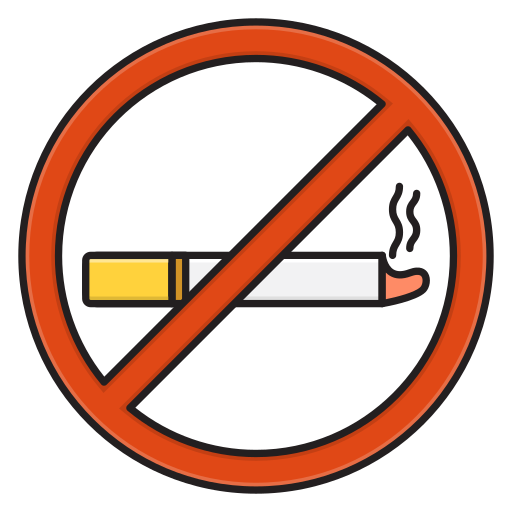 No smoke Vector Stall Lineal Color icon