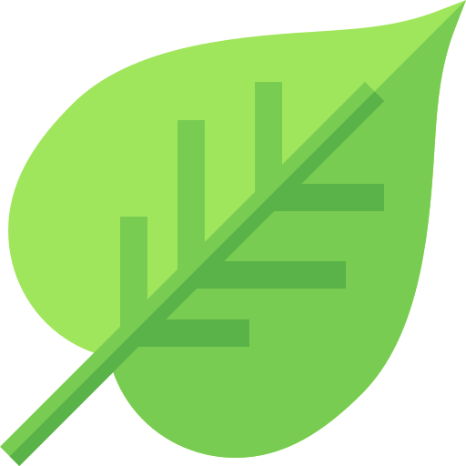 Leaf Basic Straight Flat icon