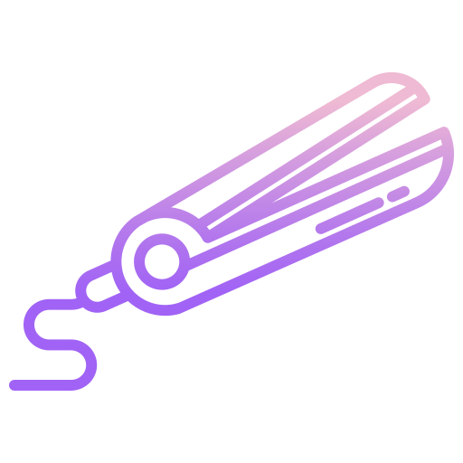 plancha de pelo icono gratis
