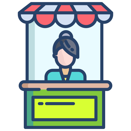 Stand - Free commerce icons