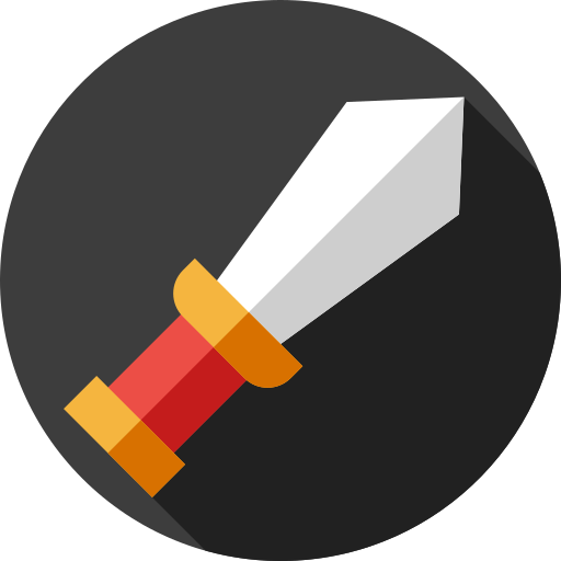 Sword Flat Circular Flat icon