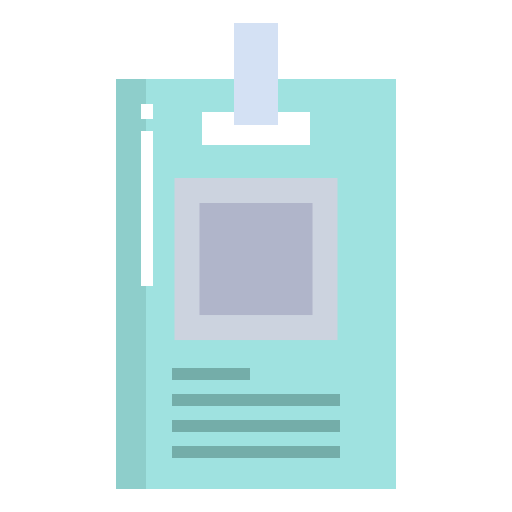 tarjeta de identificación icono gratis