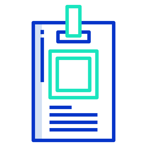 tarjeta de identificación icono gratis