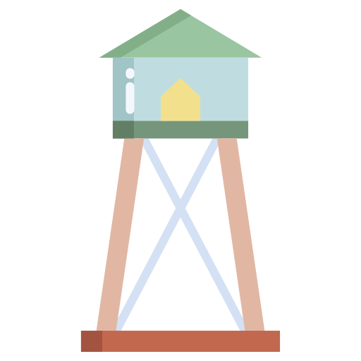 torre de vigilancia icono gratis