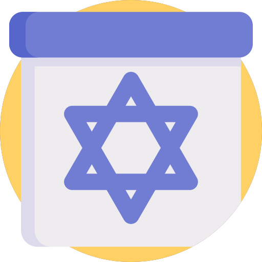 Judaism Detailed Flat Circular Flat icon