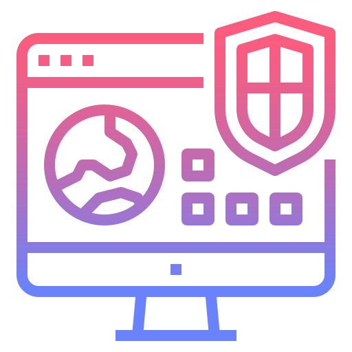 seguridad de internet icono gratis