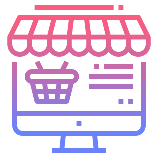 Loja online - ícones de comércio e compras grátis