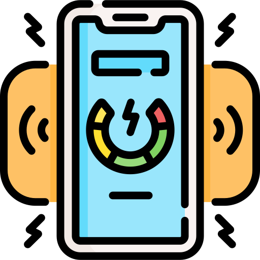 cargador inalámbrico icono gratis