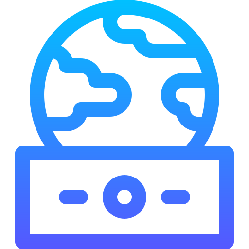 Global economy Basic Gradient Lineal color icon