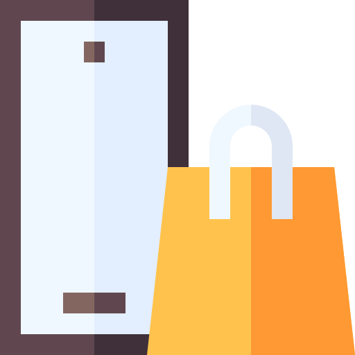 compras móviles icono gratis