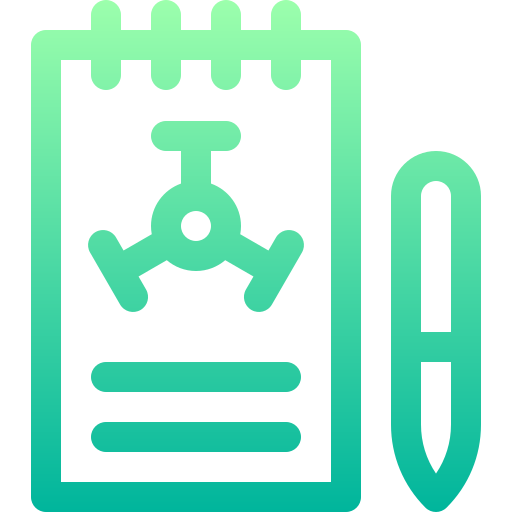 Notebook Basic Gradient Lineal color icon