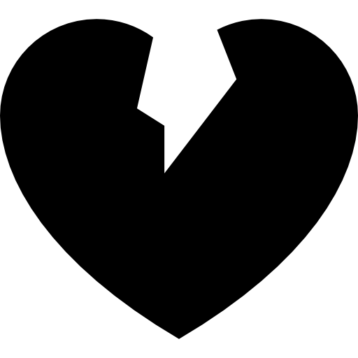 Broken heart Dinosoft Fill icon